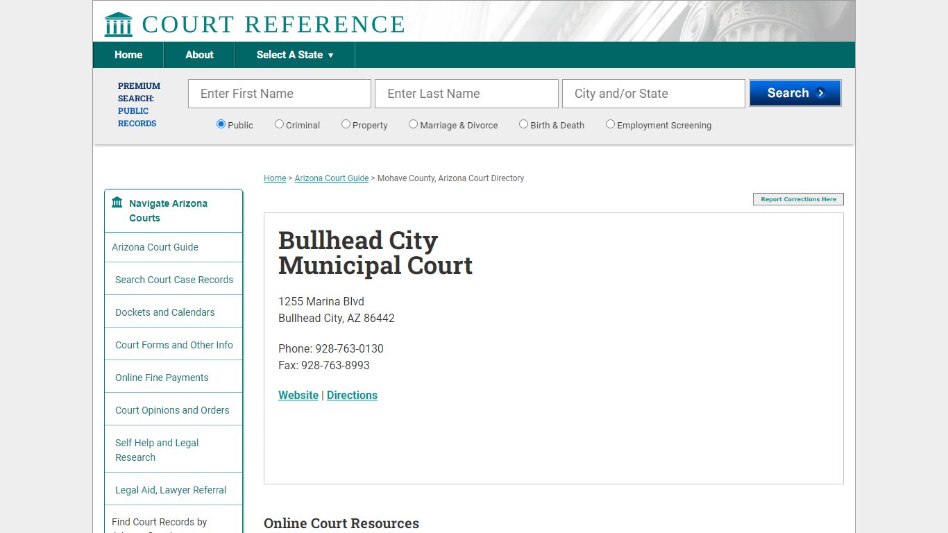 Bullhead City Municipal Court - CourtReference.com